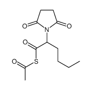 N-SUCCINIMIDYL-S-ACETYLTHIOHEXANOATE结构式