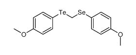 1-methoxy-4-[(4-methoxyphenyl)selanylmethyltellanyl]benzene Structure