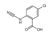 5-Chlor-2-cyanoaminobenzoesaeure Structure