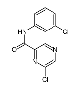 6-Chloro-N-(3-chlorophenyl)pyrazine-2-carboxamide Structure
