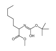 methyl 2-[(2-methylpropan-2-yl)oxycarbonylamino]heptanoate Structure