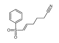 6-(benzenesulfonyl)hex-5-enenitrile结构式