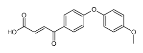 4-[4-(4-methoxyphenoxy)phenyl]-4-oxobut-2-enoic acid Structure