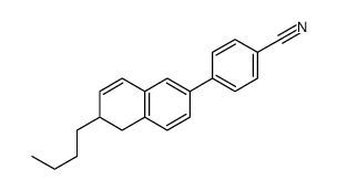 4-(6-butyl-5,6-dihydronaphthalen-2-yl)benzonitrile Structure