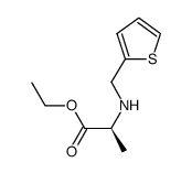 2-[(thiophen-2-ylmethyl)-amino]-propionic acid ethyl ester Structure