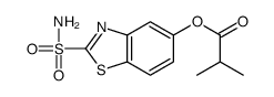 (2-sulfamoyl-1,3-benzothiazol-5-yl) 2-methylpropanoate Structure