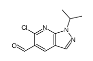 6-CHLORO-1-ISOPROPYL-1H-PYRAZOLO[3,4-B]PYRIDINE-5-CARBALDEHYDE structure