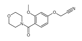 2-[3-methoxy-4-(morpholine-4-carbonyl)phenoxy]acetonitrile Structure