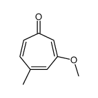 3-methoxy-5-methylcyclohepta-2,4,6-trien-1-one结构式