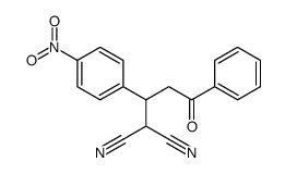 2-[1-(4-nitrophenyl)-3-oxo-3-phenylpropyl]propanedinitrile结构式