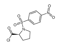 1-<(4-nitrophenyl)sulfonyl>prolyl chloride Structure