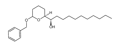 (R)-1-[(S)-6-benzyloxy-tetrahydro-2H-pyran-2-yl]undecan-1-ol结构式