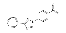1-(4-nitrophenyl)-3-phenyl-1,2,4-triazole结构式
