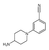 Benzonitrile, 3-(4-amino-1-piperidinyl)- (9CI) Structure