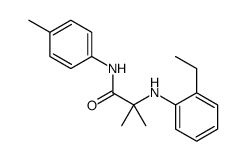 2-(2-ethylanilino)-2-methyl-N-(4-methylphenyl)propanamide Structure