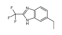 6-ethyl-2-(trifluoromethyl)-1H-benzimidazole结构式