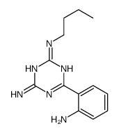 6-(2-aminophenyl)-2-N-butyl-1,3,5-triazine-2,4-diamine结构式