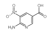 3-Pyridinecarboxylicacid, 6-amino-5-nitro- Structure