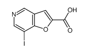 7-碘呋喃并[3,2-c]吡啶-2-甲酸结构式