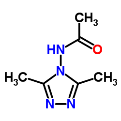 N-(3,5-Dimethyl-4H-1,2,4-triazol-4-yl)acetamide结构式