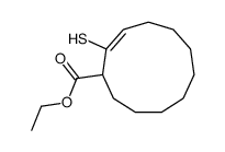 ethyl 2-sulfanylcycloundec-2-ene-1-carboxylate结构式