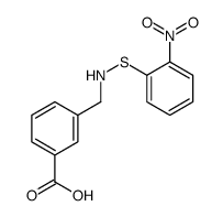 3-[[(2-nitrophenyl)sulfanylamino]methyl]benzoic acid结构式
