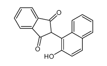 2-(2-hydroxynaphthalen-1-yl)indene-1,3-dione Structure