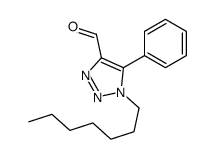 1-heptyl-5-phenyltriazole-4-carbaldehyde Structure