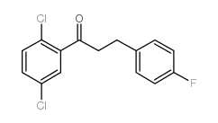 2',5'-DICHLORO-3-(4-FLUOROPHENYL)PROPIOPHENONE structure