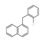 Naphthalene,1-[(2-chlorophenyl)methyl]- Structure