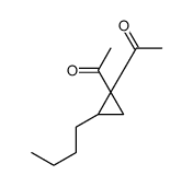 1-(1-acetyl-2-butylcyclopropyl)ethanone Structure