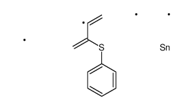 trimethyl(3-phenylsulfanylbuta-1,3-dien-2-yl)stannane Structure