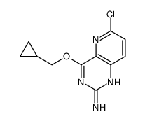 6-chloro-4-(cyclopropylmethoxy)pyrido[3,2-d]pyrimidin-2-amine结构式