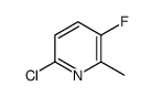 6-Chloro-3-fluoro-2-methylpyridine Structure