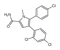 5-(4-chlorophenyl)-4-(2,4-dichlorophenyl)-1-methyl-1H-pyrrole-2-carboxamide Structure