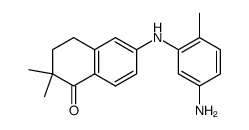 6-(5-amino-2-methylphenylamino)-2,2-dimethyl-1,2,3,4-tetrahydronaphthalen-1-one结构式