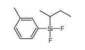 butan-2-yl-difluoro-(3-methylphenyl)silane结构式