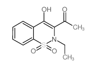 1-(2-ethyl-4-hydroxy-1,1-dioxo-1λ6,2-benzothiazin-3-yl)ethanone Structure