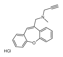 N-(Dibenzo[b,f]oxepin-10-ylmethyl)-N-methyl-2-propyn-1-aminium ch loride结构式