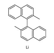 1,1'-Binaphthalene, 2,2'-dimethyl-, compd. with lithium ion (Li1+) (1:2), (1S) Structure