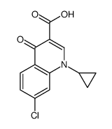 7-CHLORO-1-CYCLOPROPYL-4-OXO-1,4-DIHYDROQUINOLINE-3-CARBOXYLIC ACID structure