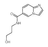 N-(3-Hydroxypropyl)imidazo[1,2-a]pyridine-6-carboxamide结构式