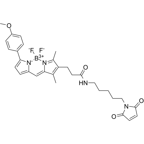 BODIPY TMR C5-maleimide Structure