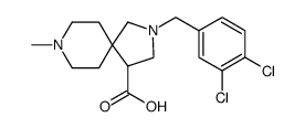 2,8-Diazaspiro[4.5]decane-4-carboxylic acid, 2-[(3,4-dichlorophenyl)methyl]-8-methyl结构式