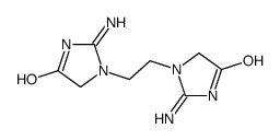 1,1'-(ethane-1,2-diyl)bis[2-amino-1,5-dihydro-4H-imidazol-4-one]结构式