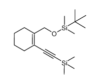 tert-butyldimethyl((2-((trimethylsilyl)ethynyl)cyclohex-1-enyl)methoxy)silane Structure