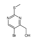 (5-Bromo-2-(methylthio)pyrimidin-4-yl)methanol Structure