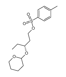 (R)-3-(tetrahydropyran-2-yloxy)-1-(toluene-p-sulfonyloxy)pentane结构式