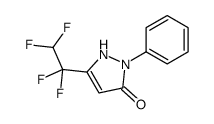 2-phenyl-5-(1,1,2,2-tetrafluoroethyl)-1H-pyrazol-3-one Structure