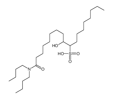18-(dibutylamino)-10-hydroxy-18-oxooctadecane-9-sulphonic acid结构式